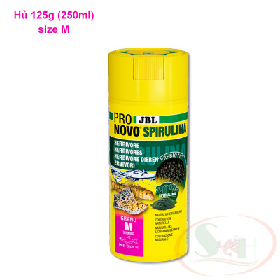 Thức ăn cá JBL ProNovo Spirulina Grano tảo xoắn dinh dưỡng tăng màu cá tép cảnh