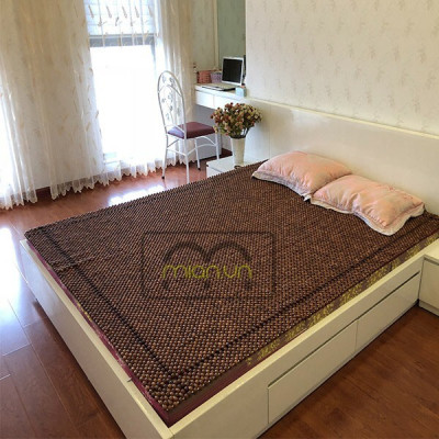 Chiếu Hạt Gỗ Hương Đỏ Cao Cấp - Kích Thước 2,2mx2m hạt 1.2cm ( video , hình thật )