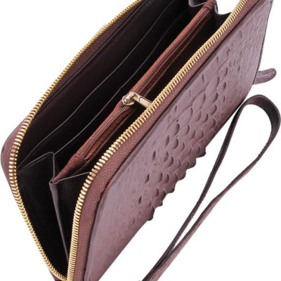 Ví Nữ Huy Hoàng HT3248 (10.5 x 19 cm) - Nâu Đất