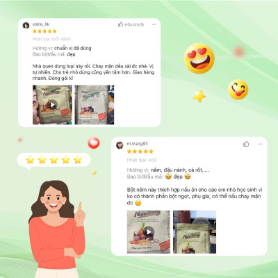 Combo 2 gói Bột Nêm Ngưu Báng 200g thuần chay không bột ngọt cho bé ăn dặm TÂM MINH FOODS