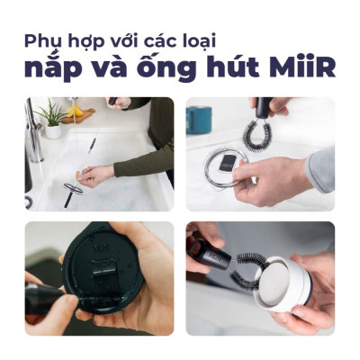 Bộ vệ sinh ống hút và nắp ly MiiR thương hiệu Mỹ nhập khẩu chính hãng