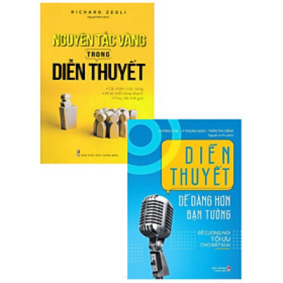 COMBO DIỄN THUYẾT DỄ DÀNG HƠN BẠN TƯỞNG + NGUYÊN TẮC VÀNG TRONG DIỄN THUYẾT (BỘ 2 CUỐN)