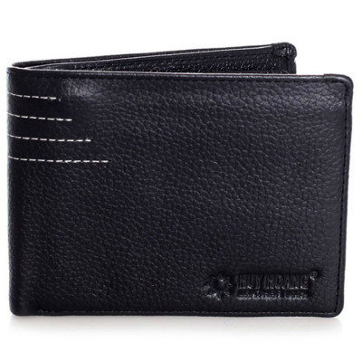 HJ2128-29-30 - Bóp nam Huy Hoàng viền chỉ màu da, đen, nâu