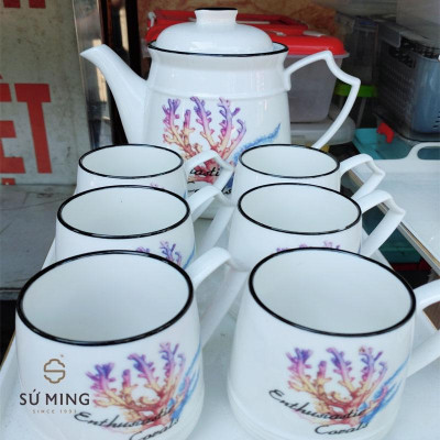 Bộ Ấm Chén Uống Trà, Nhiều Mẫu Mã Họa Tiết Đa Dạng