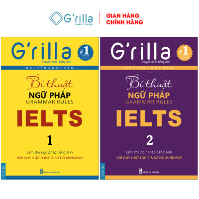 Sách - Combo Bí thuật Ngữ pháp IELTS Grilla Tập 1 và 2