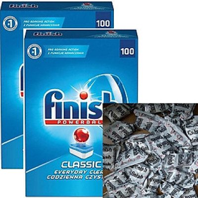 Combo 2 hộp viên 100 Finish powerball clasic chuyên dùng cho máy rửa bát