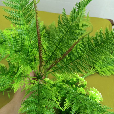 Cây dương xỉ giả giống thật 99% – Đường kính 40 đến 50 cm – Cây dương sỉ giả, hoa lụa decor trang trí rẻ, bền, đẹp.