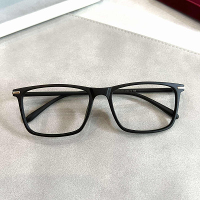 Kính gọng Mắt vuông to chất liệu nhựa dẻo, bền (Màu đen nhám)