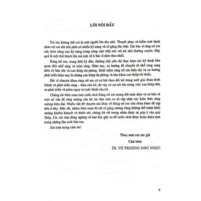 Sách - Răng Trẻ Em - Dùng Cho Sinh Viên Răng Hàm Mặt (DN)