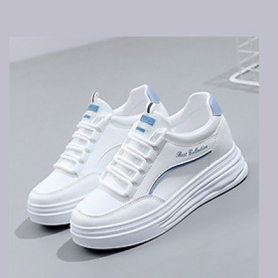 Giày thể thao nữ chất liệu da mềm mại, đế cao, phong cách cá tính năng dộng – GNU2043