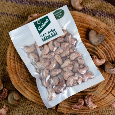 Hạt điều rang củi gói hút chân không Hải Bình 100g