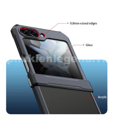 Ốp lưng cho SamSung Galaxy Z Flip 7 , Z Flip 6 ,  Z Flip 5 hiệu XUNDD cao cấp chống sốc mặt lưng trong - Hàng chính hãng