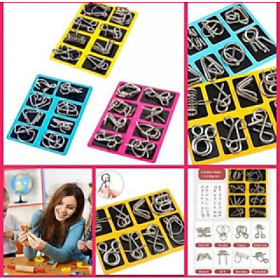 BỘ 3 HỘP 24 CÁI MÓC KHÓA CHÒ CHƠI TRÍ TUỆ GIẢI ĐỐ TRÍ THÔNG MINH CHO CÁC BÉ SÁNG TẠO HÀNG CHUẨN