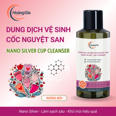 Dung Dịch Vệ Sinh Cốc Nguyệt San Nano Bạc - Làm Sạch, Khử Khuẩn Dịu Nhẹ & An Toàn, Không Kích Ứng