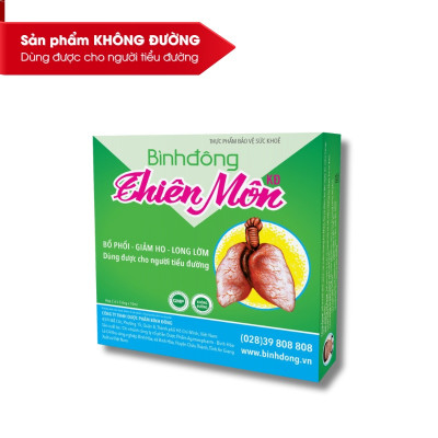 Bình Đông Thiên Môn Không đường ống 10ml - Giảm ho, Giảm đờm, Bổ phổi dạng ống tiện lợi