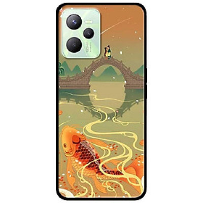 Ốp lưng dành cho Realme C35 mẫu Chép Bên Cầu