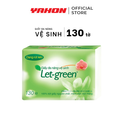 Combo Bao Giấy Vệ Sinh Đa Năng LET-GREEN 15*21cm, 130 Tờ/Bao