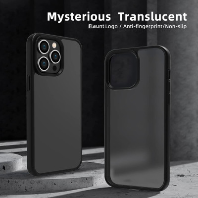 Ốp lưng nhám chống sốc viền silicon cho iPhone 14 Pro (6.1 inch) hiệu X-Level Frosted Sand Case mặt lưng nhám mờ, gờ bảo vệ Camera - hàng nhập khẩu