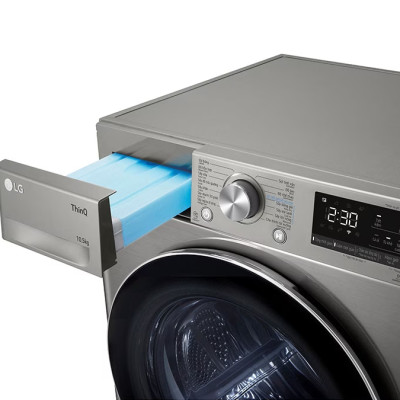 Máy sấy LG DVHP50P DUAL Inverter Heat Pump 10,5kg (xám) - Hàng chính hãng (chỉ giao HCM)