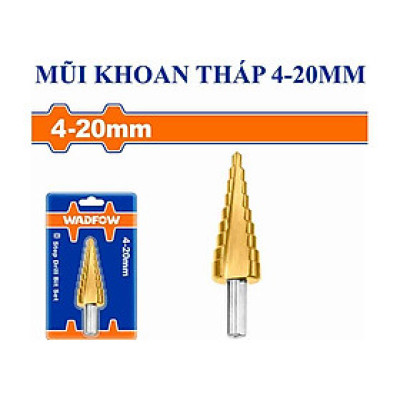 [CHÍNH HÃNG] Mũi khoan tháp 4-20mm WADFOW WJD1402