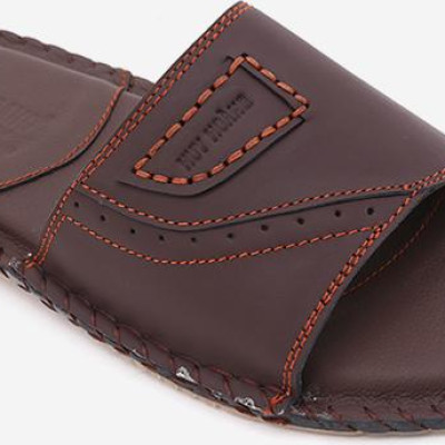 Dép nam Huy Hoàng màu 1 quai màu nâu HT7777