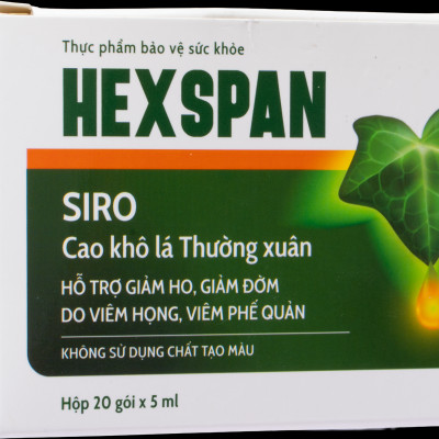 Thực phẩm bảo vệ sức khỏe Hexspan (Hộp 20 gói x 5ml)