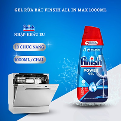 Combo Gel rửa bát Finish Classic 1.5l + Muối Finish 1.5kg + Nước làm bóng Finish 400ml hương chanh