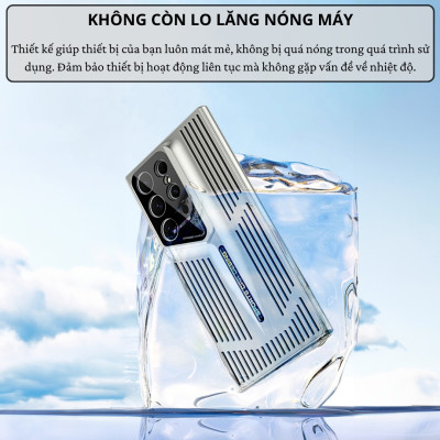 Ốp lưng tản nhiệt chống sốc cho Samsung Galaxy S25 Ultra / S24 Ultra / S23 Ultra / S22 Ultra hiệu HOTCASE Cooling - Làm mát máy, bảo vệ camera, chống va đập - Hàng nhập khẩu