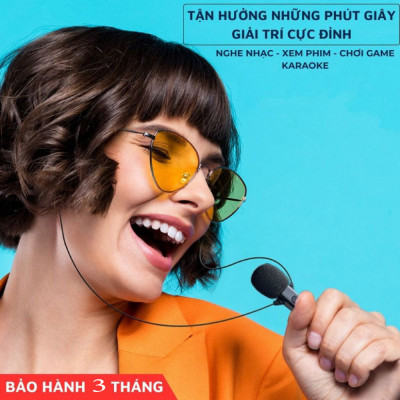 Tai nghe super bass kèm mic livestream RIBI KT02 - Thiết kế đeo vòng qua tai - Phù hợp nghe nhạc, chơi game, ghi âm, học online - Hàng chính hãng