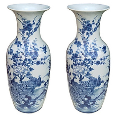 Đôi lọ hoa cảnh  tứ quý