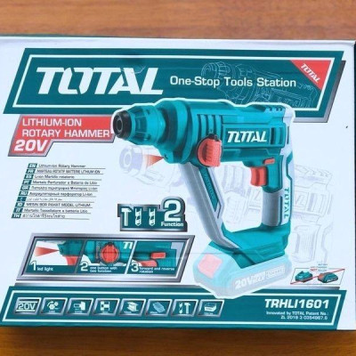 MÁY KHOAN BÊ TÔNG DÙNG PIN 20V 16MM (KHÔNG BAO GỒM PIN VÀ SẠC) TOTAL TRHLI1601 - HÀNG CHÍNH HÃNG