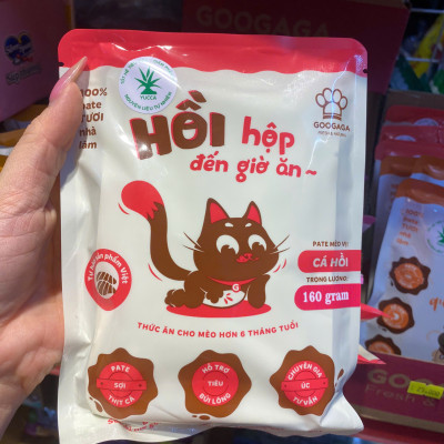 Pate dành cho chó mèo Googaga túi 160g xuất xứ Việt Nam nhiều vị