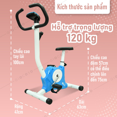 Bg Xe đạp tập thể dục trong nhà Mẫu YS02 BLUE  (hàng nhập khẩu)