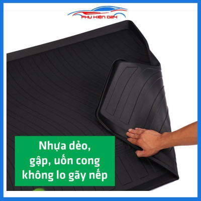 Thảm nhựa lót cốp Wigo 2016-2017-2018-2019-2020-2021-2022 nhựa dẻo dày dặn đàn hồi tốt