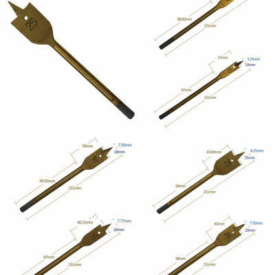 Bộ 6 Mũi Khoan Khoét Gỗ Đuôi Cá  Milliken Tampe NL-3028 - Màu sắc ngẫu nhiên