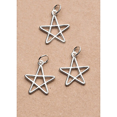 Combo 3 cai charm bạc hình sao năm cánh treo - Ngọc Quý Gemstones