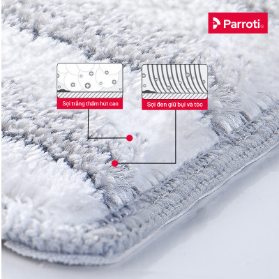 Combo 2 Miếng Lau Nhà Parroti ProMAX - Kích Thước 38 x12 CM