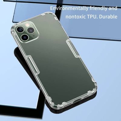 Ốp lưng silicon dẻo trong suốt cho iPhone 13 Pro Max hiệu Nillkin mỏng 0.6mm - hàng chính hãng