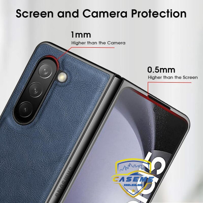 Ốp lưng da dành cho Samsung Galaxy Z Fold5 hàng chính hãng X-Level cao cấp (Tặng 2 túi PVC đựng thẻ ATM)