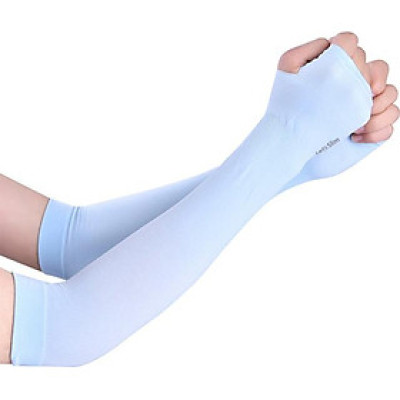 Găng Tay Chống Nắng Xỏ Ngón - Màu ngẫu nhiên