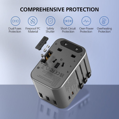 Củ sạc đa năng MicroPack TRAVELLER 35 MTA-535 - Hàng Chính Hãng