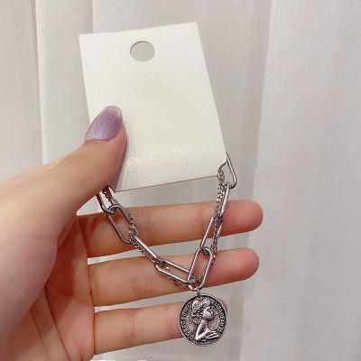 Vòng đeo tay titan hợp kim thép 2 lớp xích không gỉ sành điệu