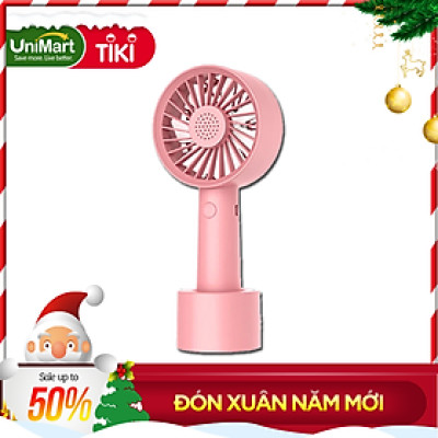 Quạt Mini Khuếch Tán Hương Liệu Cầm Tay Damas QX01 - Thiết Kế Chân Đế Quạt Để Bàn Tiên Lợi Tặng Kèm Dây Sạc - Pin Khủng 2000 mAh Với 3 Mức Độ Gió Lan Tỏa Hương Thơm  - Hàng Chính Hãng