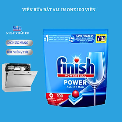 Hộp Viên rửa bát Finish All-in-1 loại 100 viên ( hàng chính hãng )