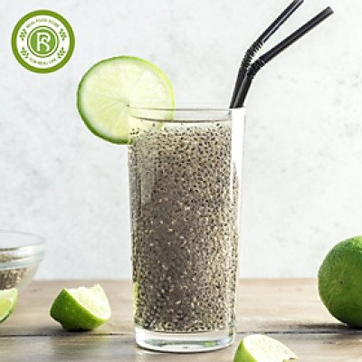 Hạt Chia Đen Hữu Cơ Real Food Cải Thiện Tiêu Hóa, Dùng Cho Sinh Tố & Nước Uống (100g, 500g, 1KG, 2KG)