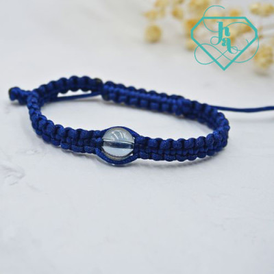 Vòng thắt dây thạch anh khói VTD-05