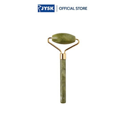 Cây lăn massage mặt | JYSK Vallsta | đá jade | xanh lá/vàng | R1.5xD6xC13cm
