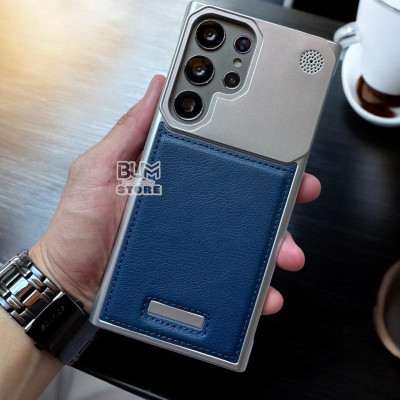 Ốp Lưng Da Cho Samsung Galaxy S25 Ultra / S24 Ultra / S23 Ultra Nhựa Cứng Hở Cạnh - BUM STORE GALAXY CASE