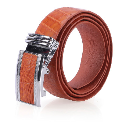 Thắt Lưng Nam Da Cá Sấu Nguyên Con Bụng Bản Lớn Đầu Kim Huy Hoàng HT4760