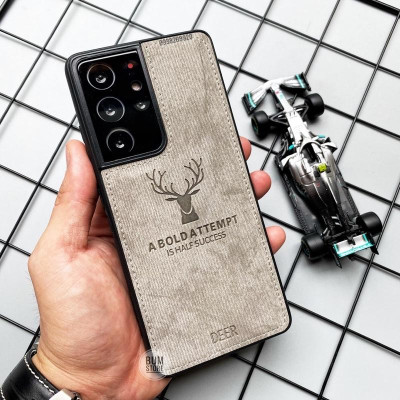 Ốp Lưng Vải Deer Cho Samsung Galaxy  S24 Ultra / S23 Ultra / S23 PLus / S22 Ultra / S22 Plus / S21 Ultra / S21 Plus